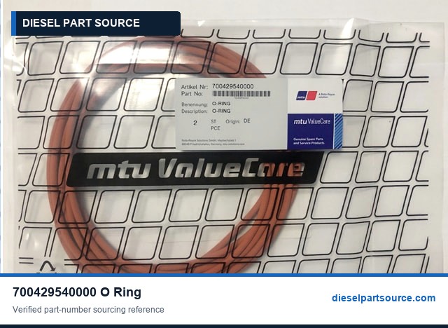 MTU 2000 Parts | 700429540000 | O-RING