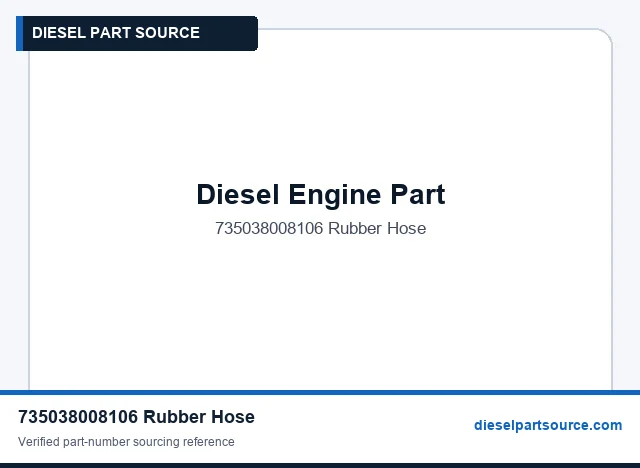 MTU 538 Parts | 735038008106 | RUBBER HOSE