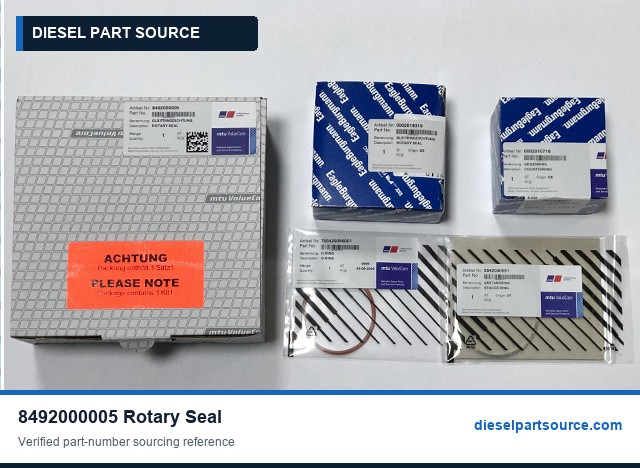 MTU 956/1163 Parts | 8492000005 | ROTARY SEAL
