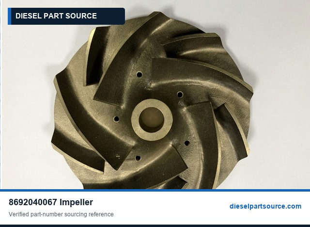 MTU 183 Parts | 8692040067 | IMPELLER