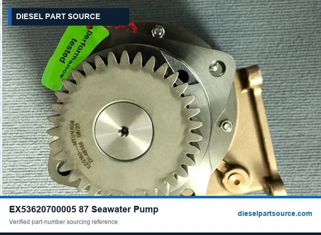 MTU 2000 PARTS | EX53620700005/87 | SEAWATER PUMP