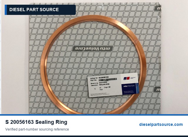 MTU 4000 GAS PARTS | S-20056163 | SEALING RING