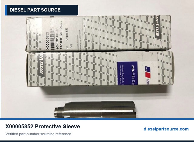 MTU 2000 Parts | X00005852 | PROTECTIVE SLEEVE