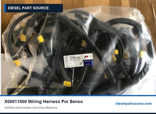 MTU 2000 Parts | X00011800 | WIRING HARNESS FOR ON-ENGINE SENSO