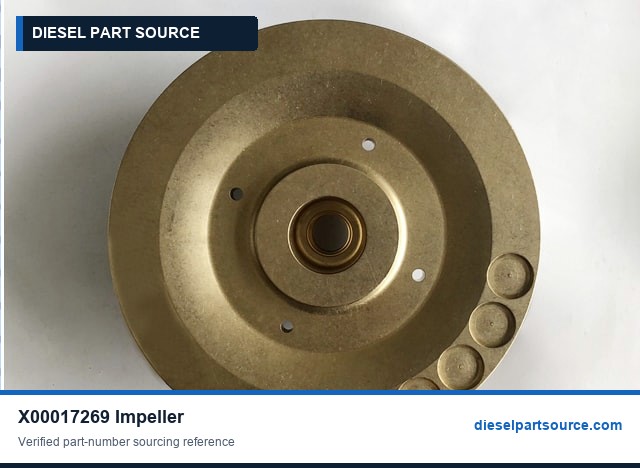 MTU 2000 Parts | X00017269 | IMPELLER