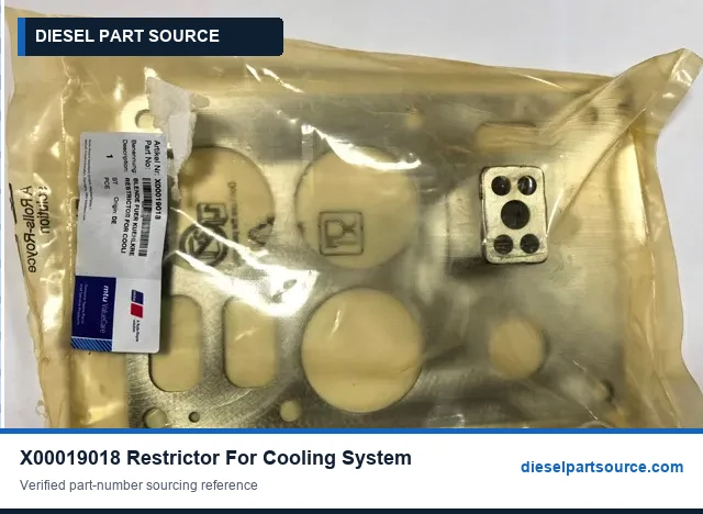 MTU 2000 PARTS | X00019018 | RESTRICTOR FOR COOLING SYSTEM