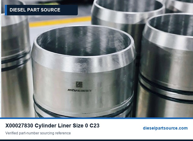 MTU 4000 Parts | X00027830 | CYLINDER LINER SIZE 0 C23
