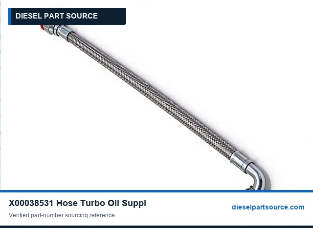 MTU 4000 PARTS | X00038531 | HOSE TURBO OIL SUPPL Y 500MM 90DEG