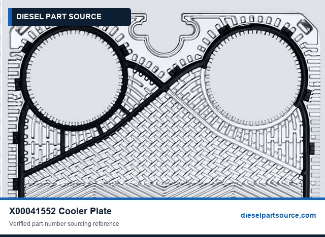 MTU 4000 Parts | X00041552 | COOLER PLATE
