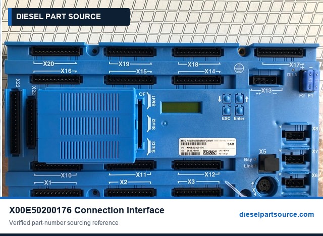 MTU 4000 Parts | X00E50200176 | CONNECTION INTERFACE