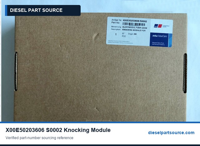 MTU 4000 GAS PARTS | X00E50203606/S0002 | KNOCKING MODULE FOR GAS ENGINE