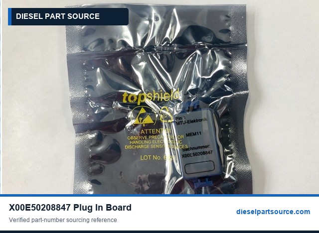 MTU 2000 Parts | X00E50208847 | PLUG-IN BOARD