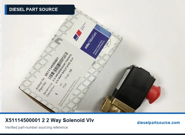 MTU 2000 PARTS | X51114500001 | 2/2-WAY SOLENOID VLV
