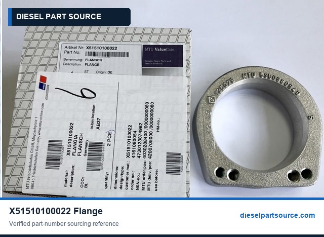 MTU 2000 Parts | X51510100022 | FLANGE
