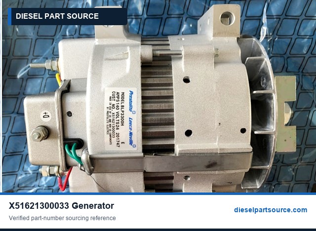 MTU 2000 Parts | X51621300033 | GENERATOR