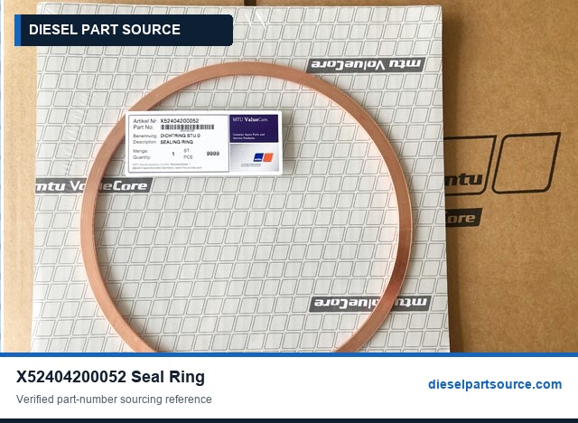 MTU 4000 Parts | X52404200052 | SEAL RING