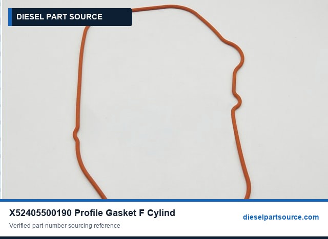 MTU 4000 Parts | X52405500190 | PROFILE GASKET F CYLIND. HEAD COVE