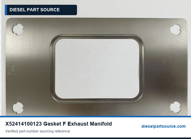MTU 4000 GAS PARTS | X52414100123 | GASKET F.EXHAUST MANIFOLD