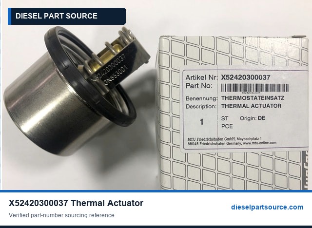 MTU 4000 Parts | X52420300037 | THERMAL ACTUATOR