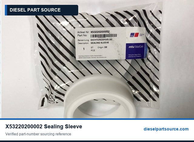 MTU 2000 Parts | X53220200002 | SEALING SLEEVE