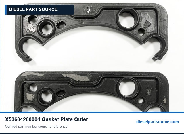 MTU 2000 Parts | X53604200004 | GASKET PLATE INNER