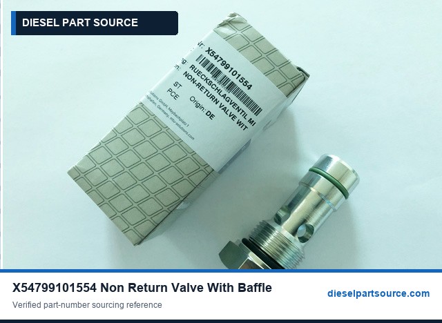 MTU 4000 PARTS | X54799101554 | NON-RETURN VALVE WITH BAFFLE
