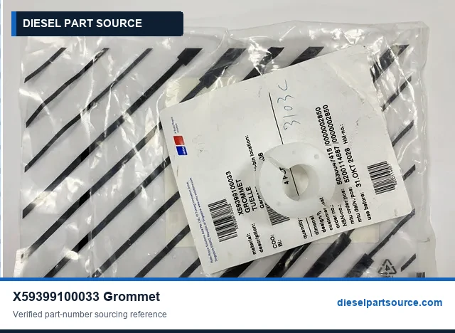 MTU 4000 PARTS | X59399100033 | GROMMET