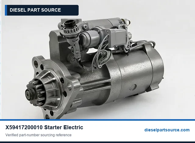 MTU 4000 PARTS | X59417200010 | STARTER ELECTRIC