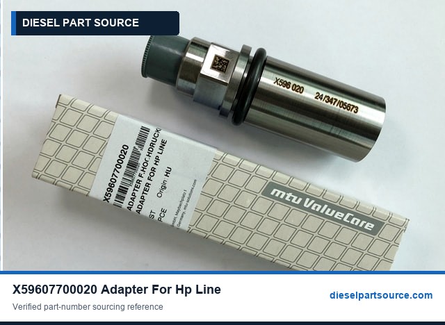 MTU 4000 Parts | X59607700020 | ADAPTER FOR HP LINE