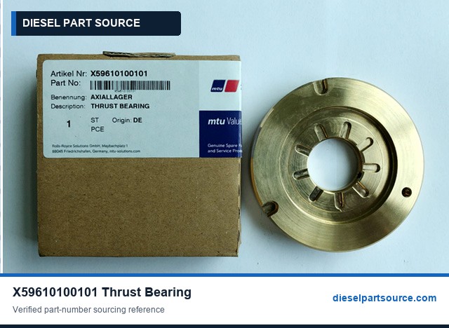 MTU 4000 Parts | X59610100101 | THRUST BEARING