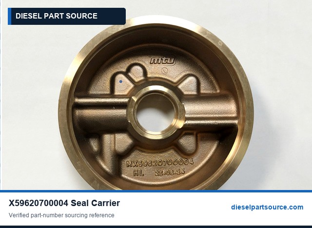 MTU 4000 Parts | X59620700004 | SEAL CARRIER FOR SEAWATER PUMP