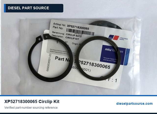 MTU 4000 Parts | XP52718300065 | CIRCLIP KIT