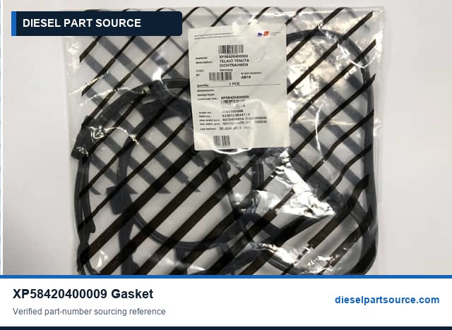 MTU 538 Parts | XP58420400009 | COOLER PLATE GASKET