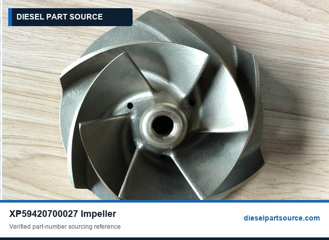 MTU 4000 ENGINE PARTS | XP59420700027 | IMPELLER
