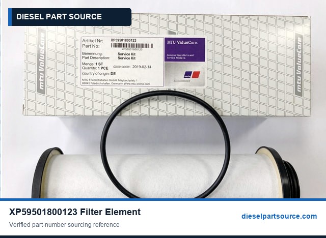 MTU 4000 Parts | XP59501800123 | FILTER ELEMENT